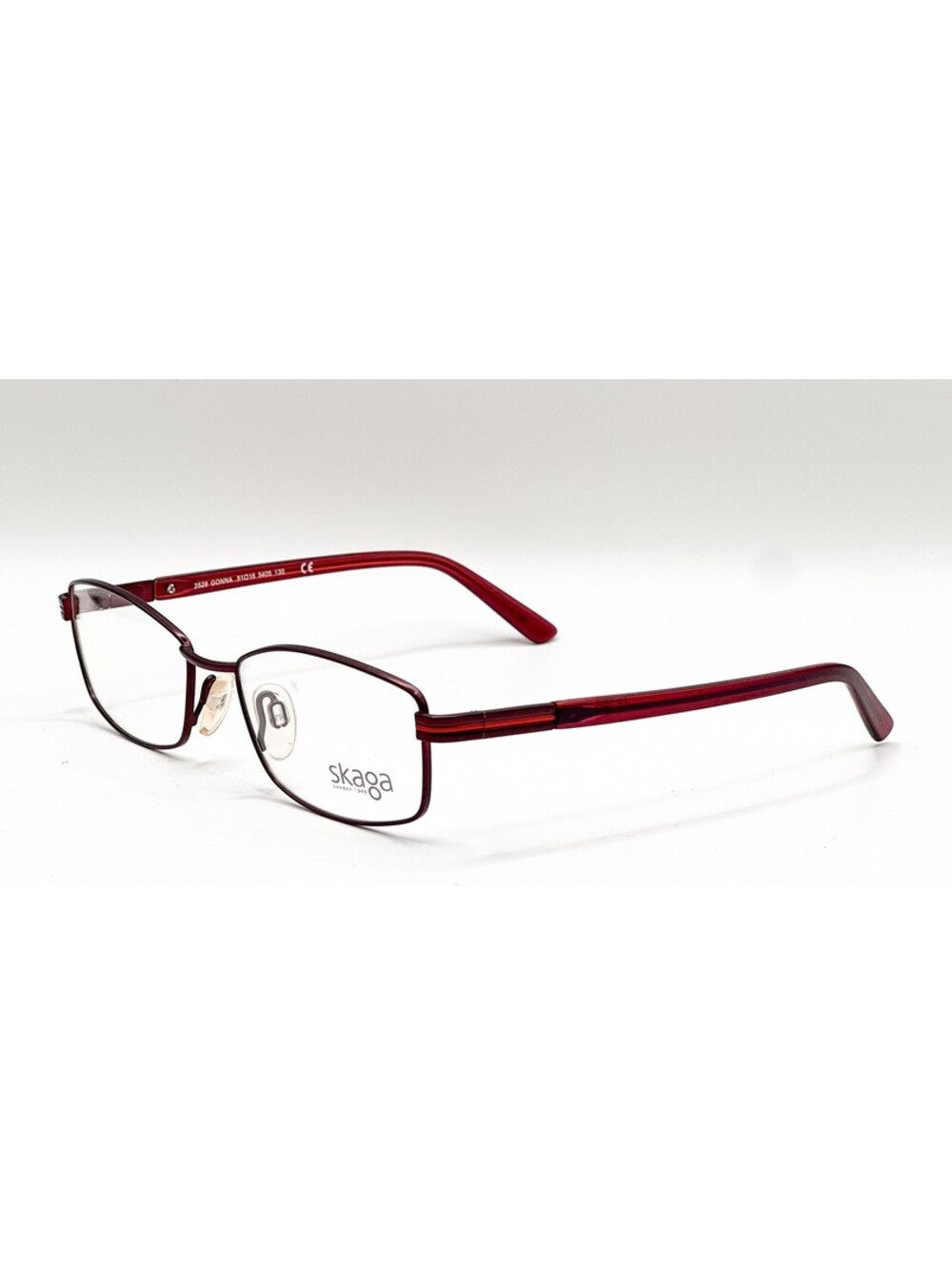 Skaga 2528 Gonna 5405 Burgundy Rectangle Authentic Eyeglass Frames 51-16